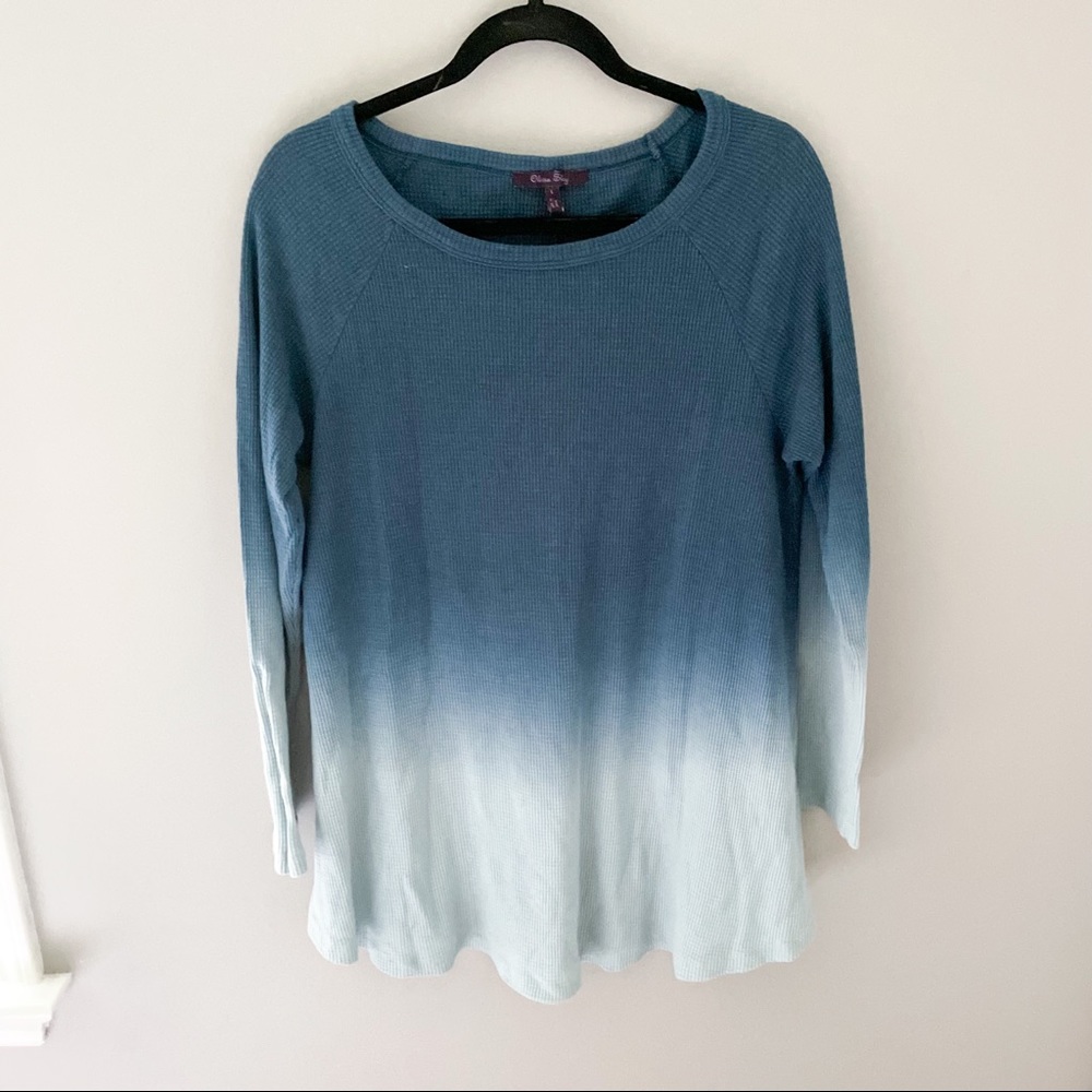 Long Sleeve Ombré Top